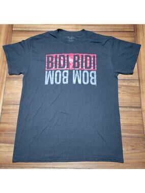 Selena Y Los Dinos Black Unisex Tee (Gildan) "Bidi Bidi Bom Bom" - Size Medium